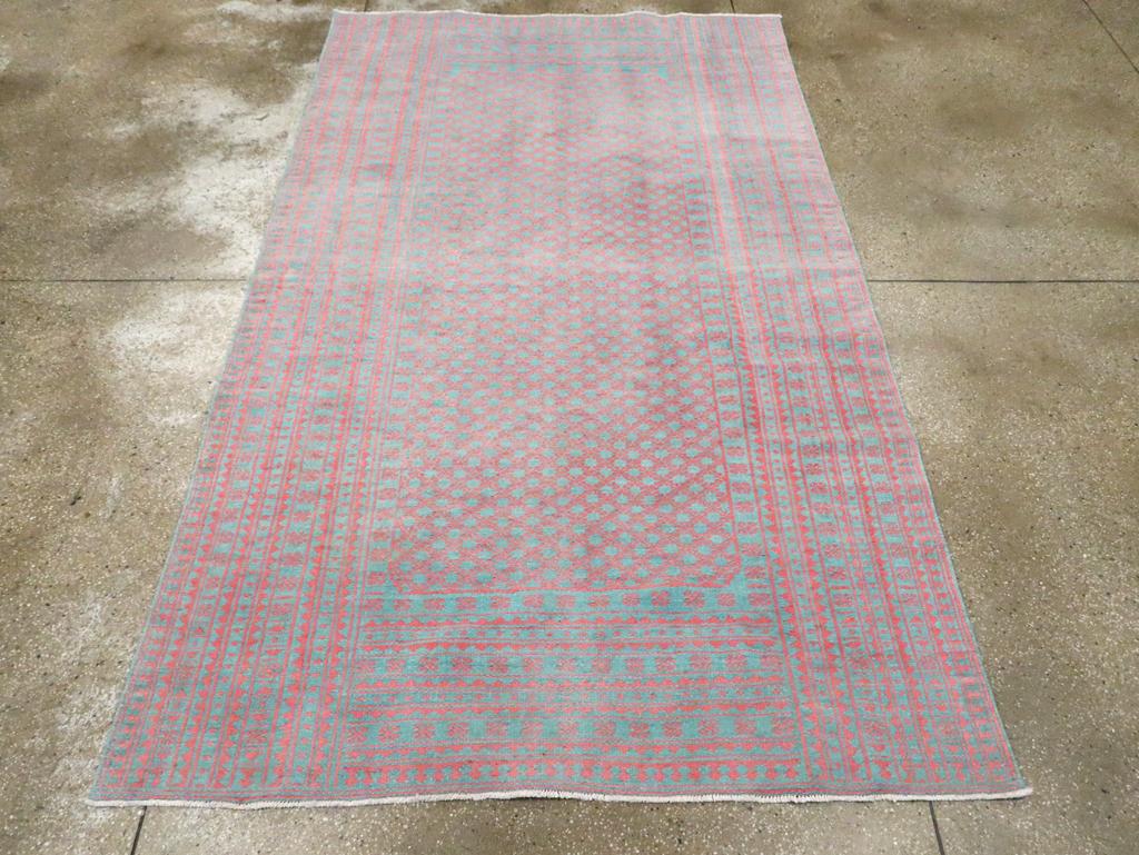 Mitte des 20. Jahrhunderts Persisch Flachgewebe Kilim Reversible Akzent Teppich (Kelim) im Angebot