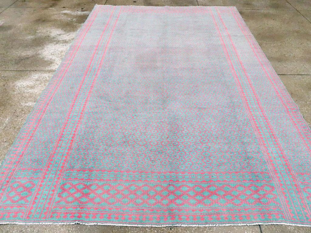 Persiano Tappeto persiano a trama piatta Kilim reversibile della metà del XX secolo in vendita