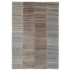 Tappeto persiano a trama piatta Kilim della metà del 20° secolo, dimensioni della stanza