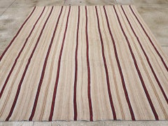 Mid-20th Century Persian Flatweave Kilim Square Room Size Carpet