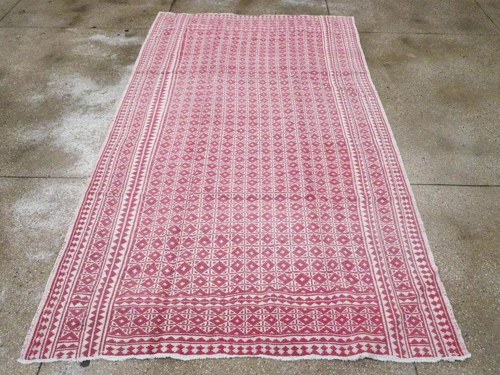 Persiano Tappeto persiano a trama piatta reversibile della metà del 20° secolo & Rug & Kilim in vendita