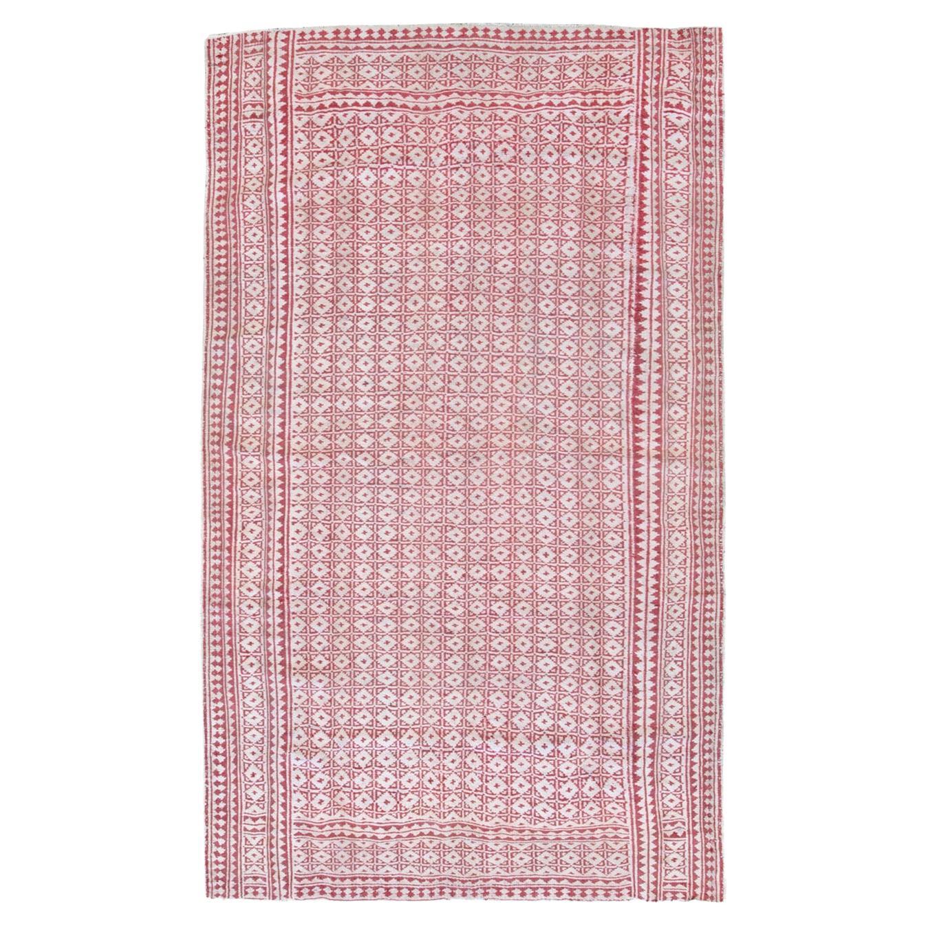 Tappeto persiano a trama piatta reversibile della metà del 20° secolo & Rug & Kilim