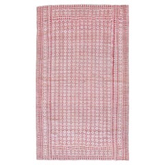 Tapis Kilim persan réversible tissé à plat du milieu du 20e siècle