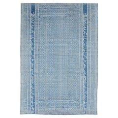 Tapis persan tissé plat du milieu du 20e siècle