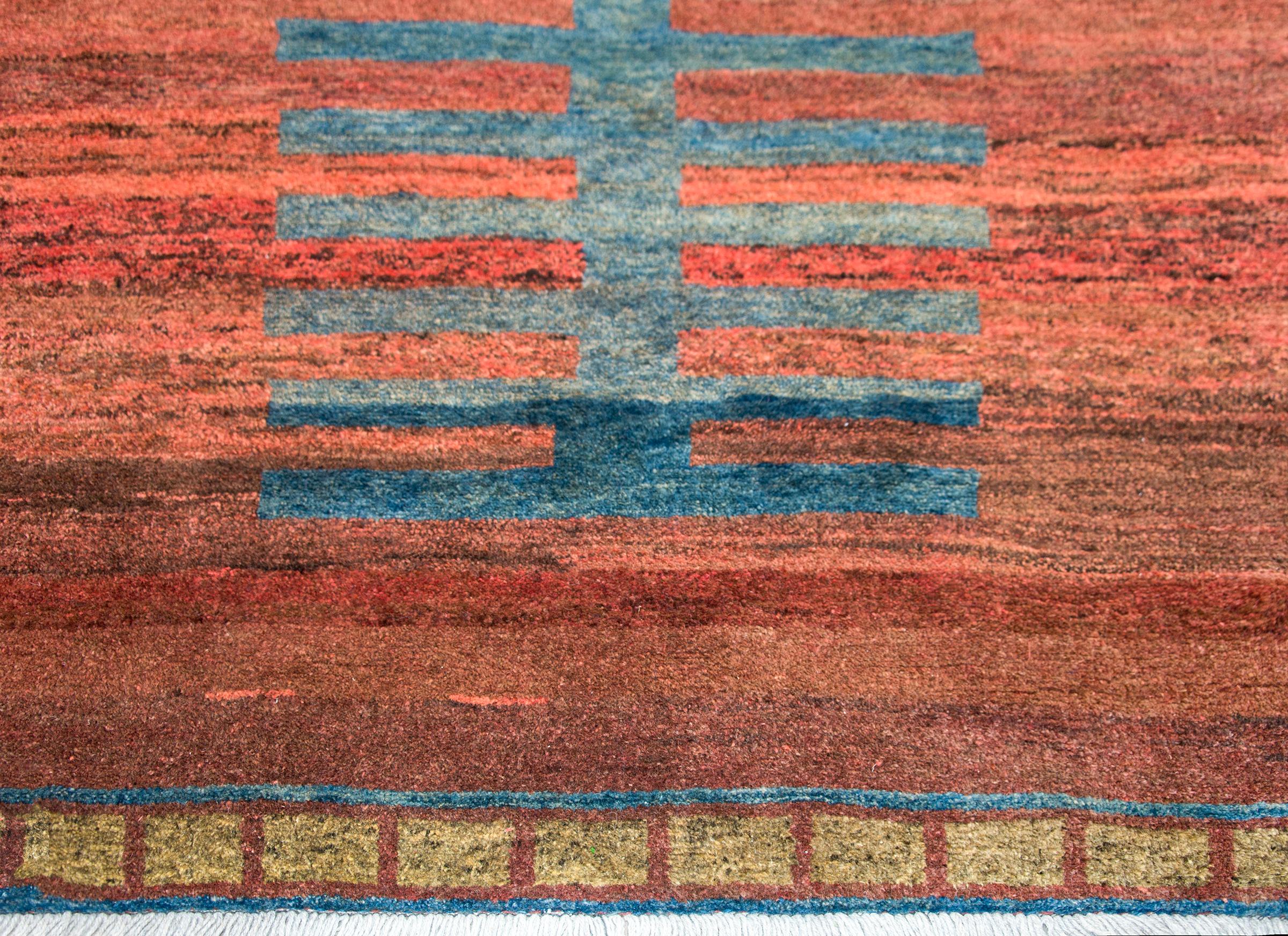 Mid-20th Century Persian Gabbeh Rug For Sale 6