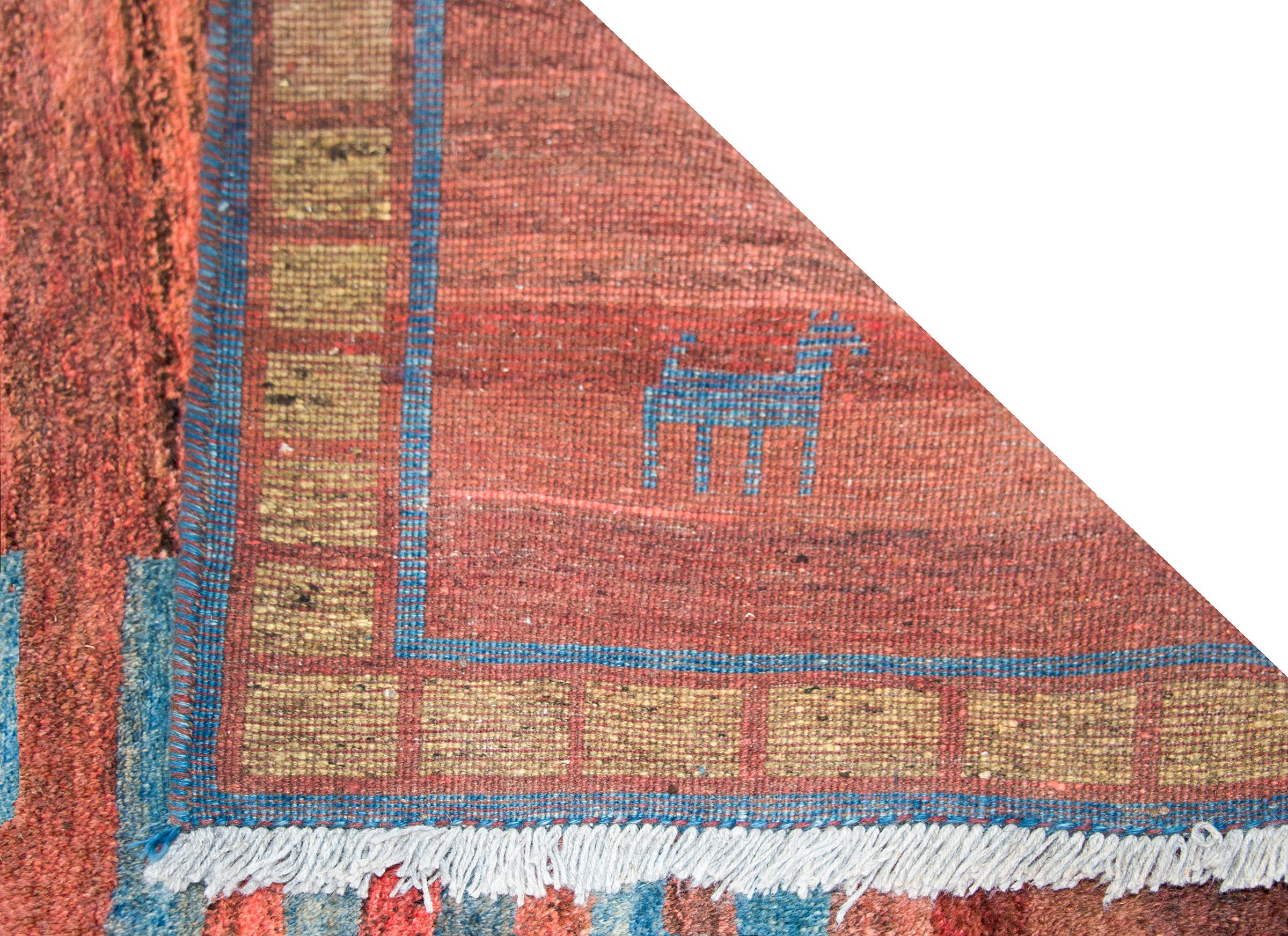 Mid-20th Century Persian Gabbeh Rug For Sale 8