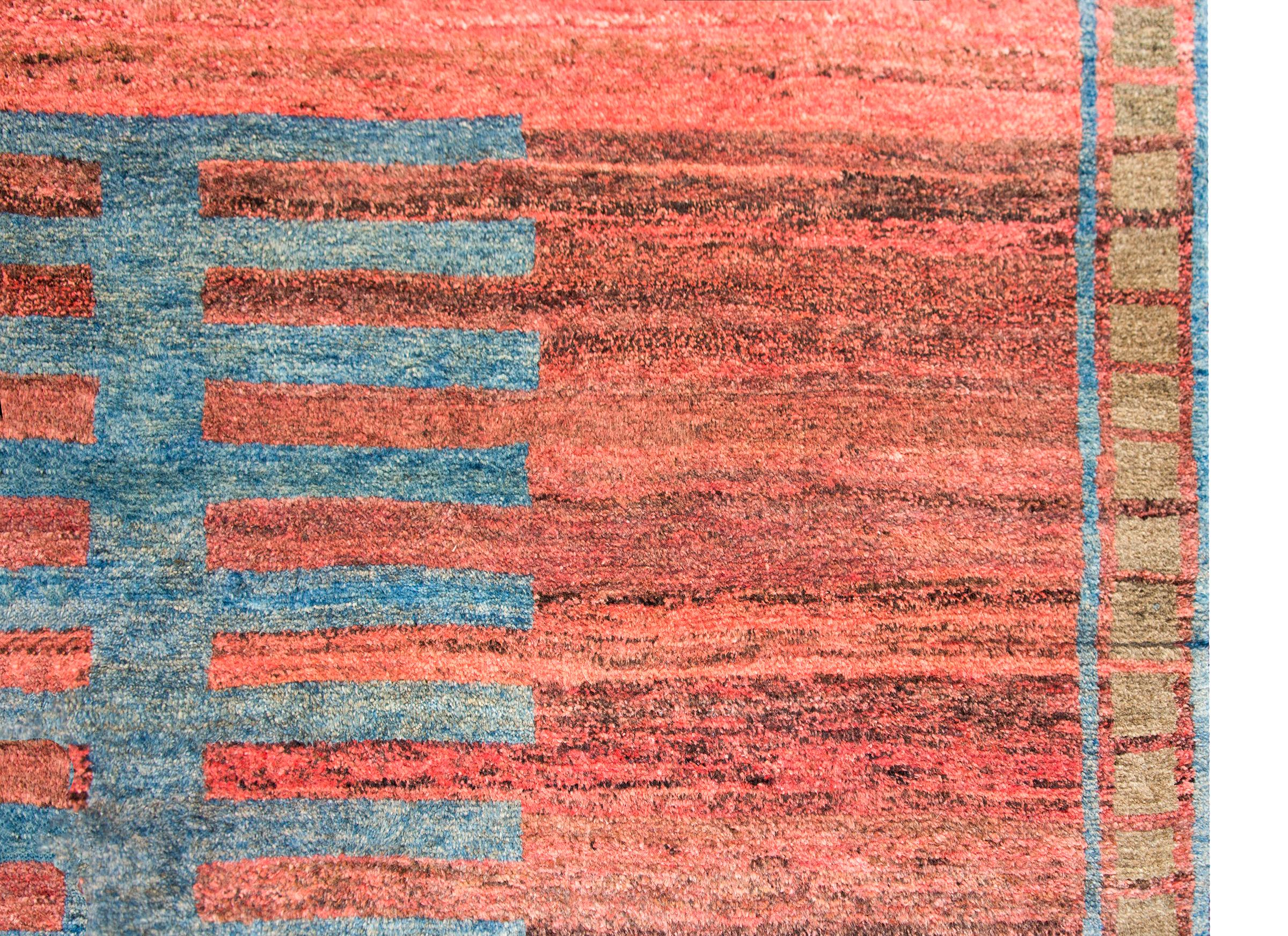Persischer Gabbeh-Teppich aus der Mitte des 20. im Zustand „Gut“ im Angebot in Chicago, IL