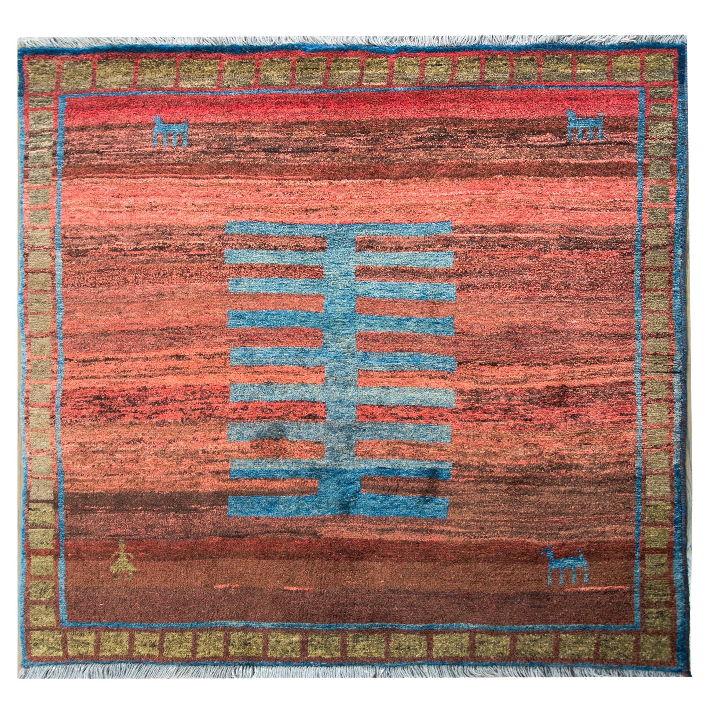 Mid-20th Century Persian Gabbeh Rug