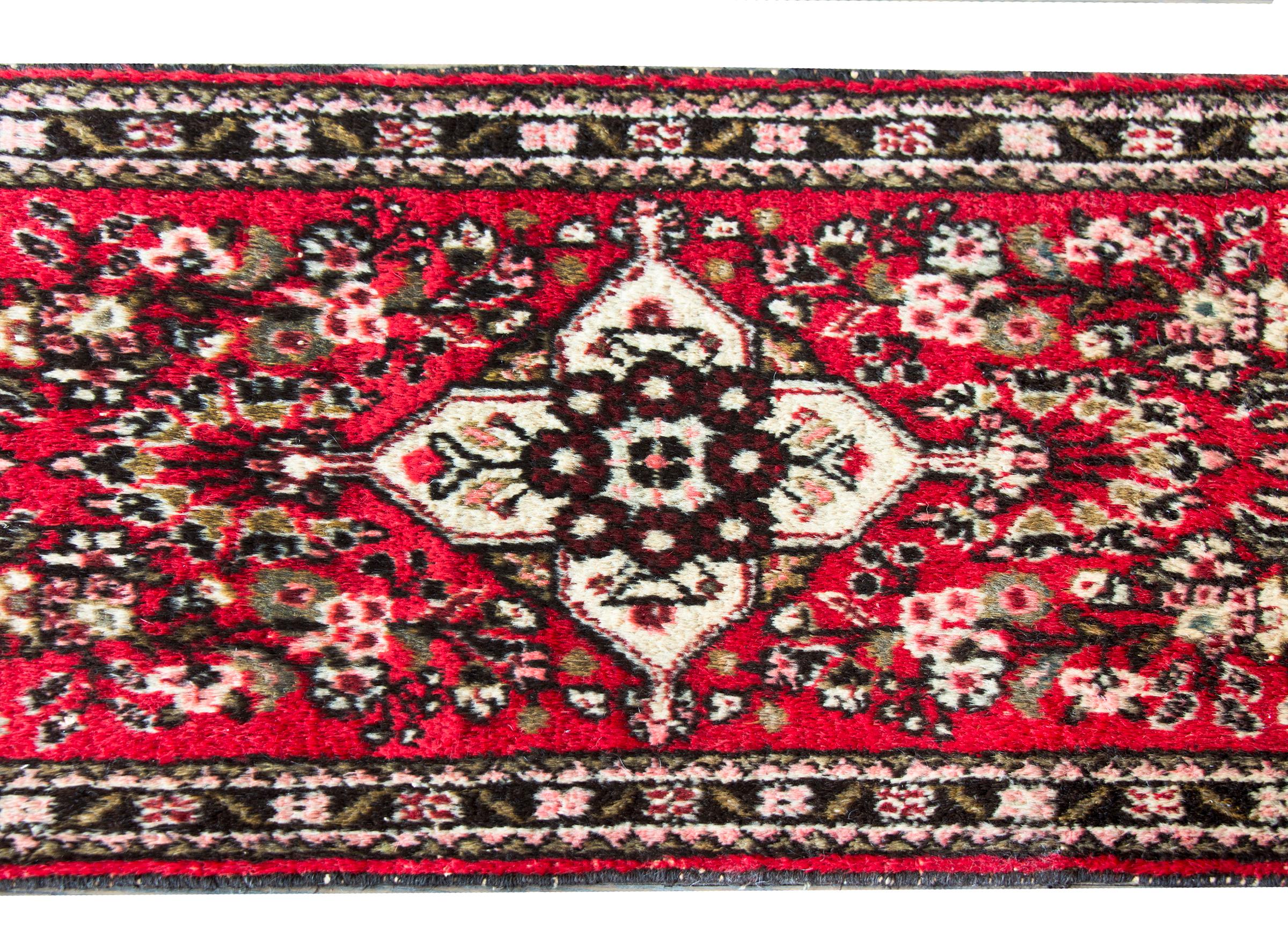 Tribal Mid-20th Century Persian Hamadan Rug For Sale