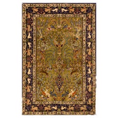 Tappeto persiano Isfahan della metà del XX secolo ( 3' 6'' x 5' 4'' - 107 x 163 cm)