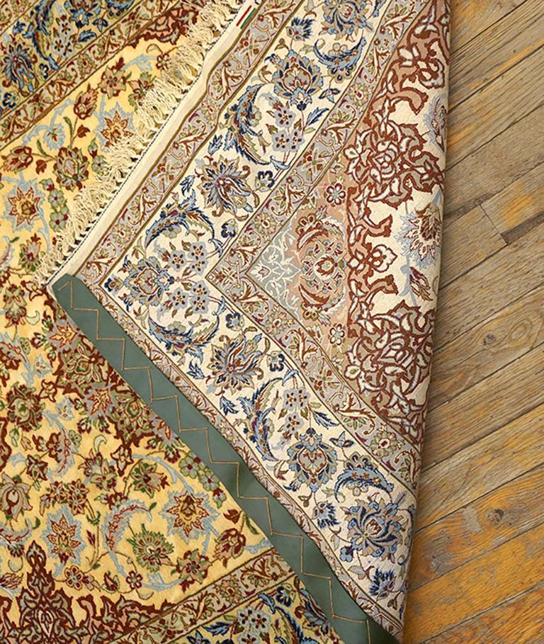 Persischer Isfahan-Teppich aus der Mitte des 20. im Angebot 2
