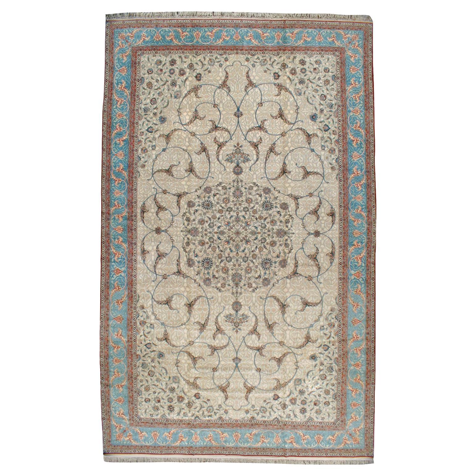 Mid-20th Century Persian Isfahan Oversize Carpet