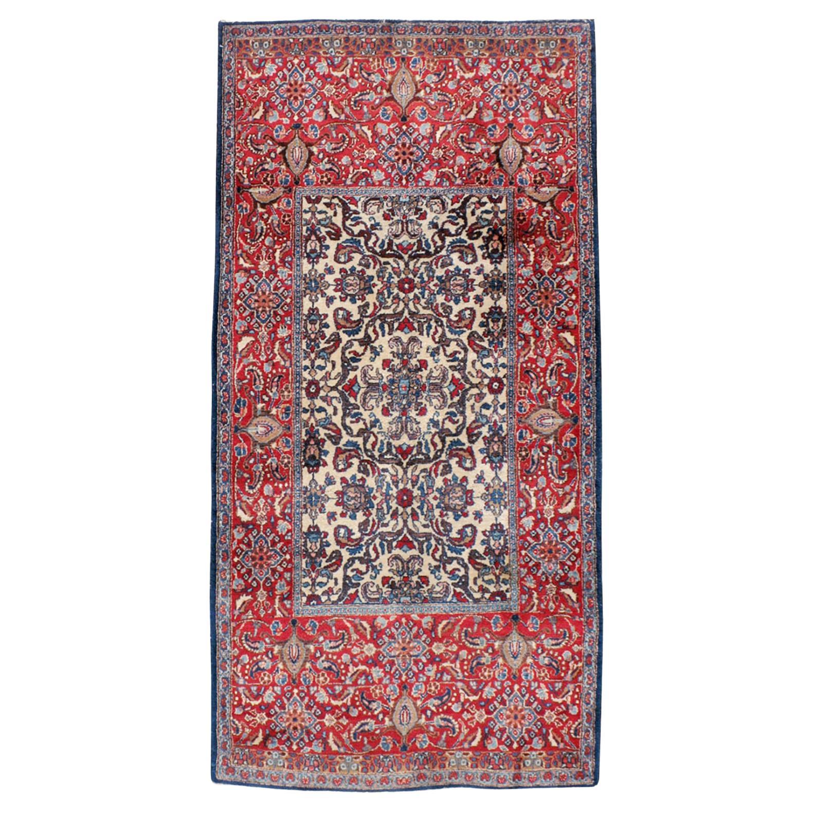 Alfombra persa Isfahan de mediados del siglo XX