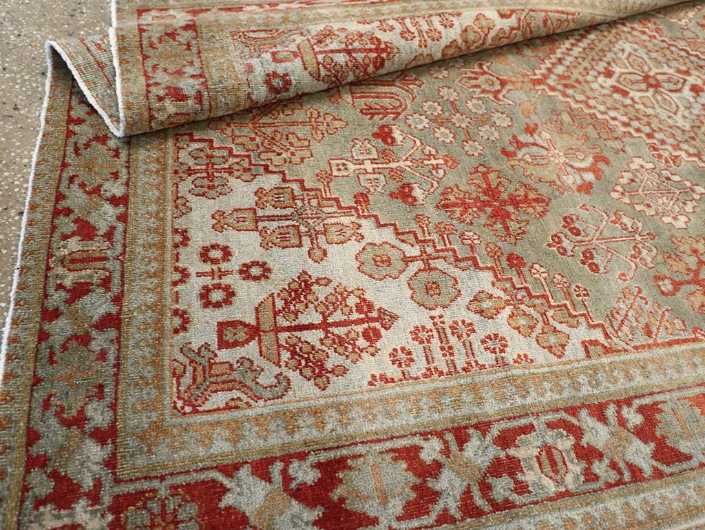 Mid-20th Century Persian Joshegan Accent Rug For Sale 2