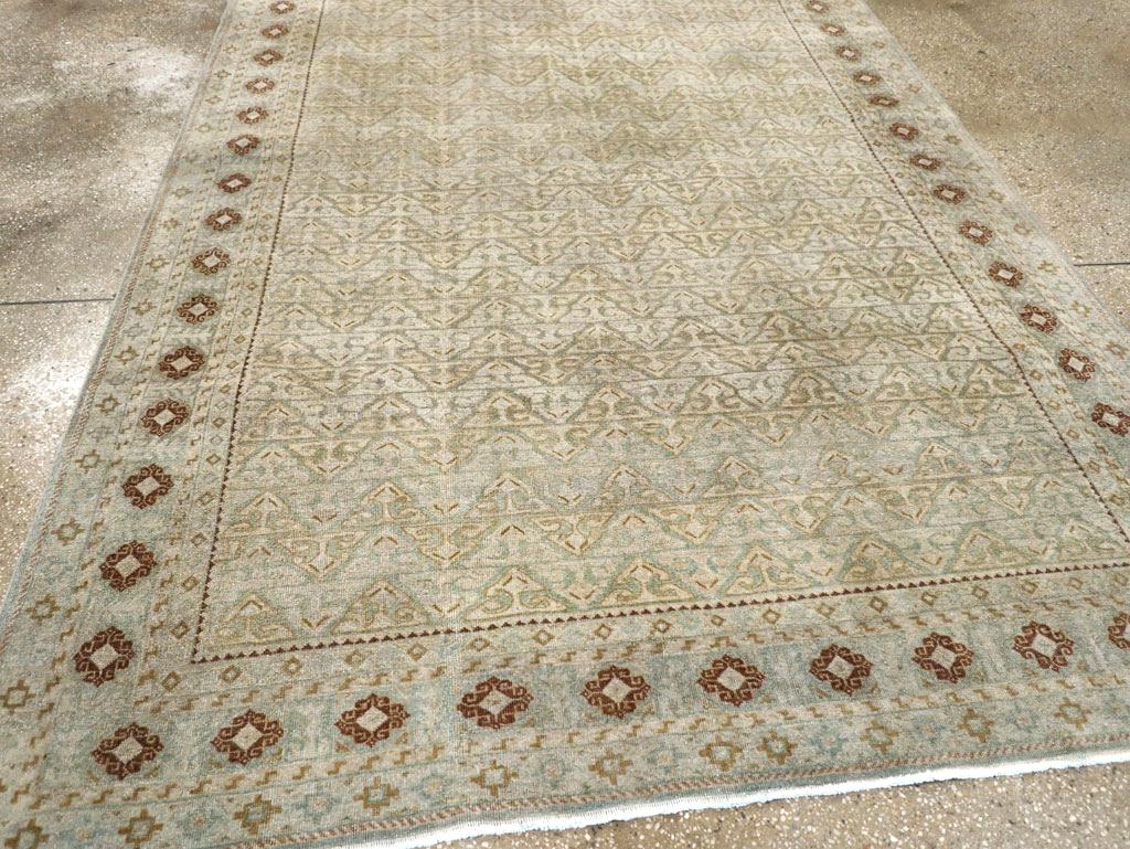 Persischer Kashan-Akzentteppich aus der Mitte des 20. (20. Jahrhundert) im Angebot