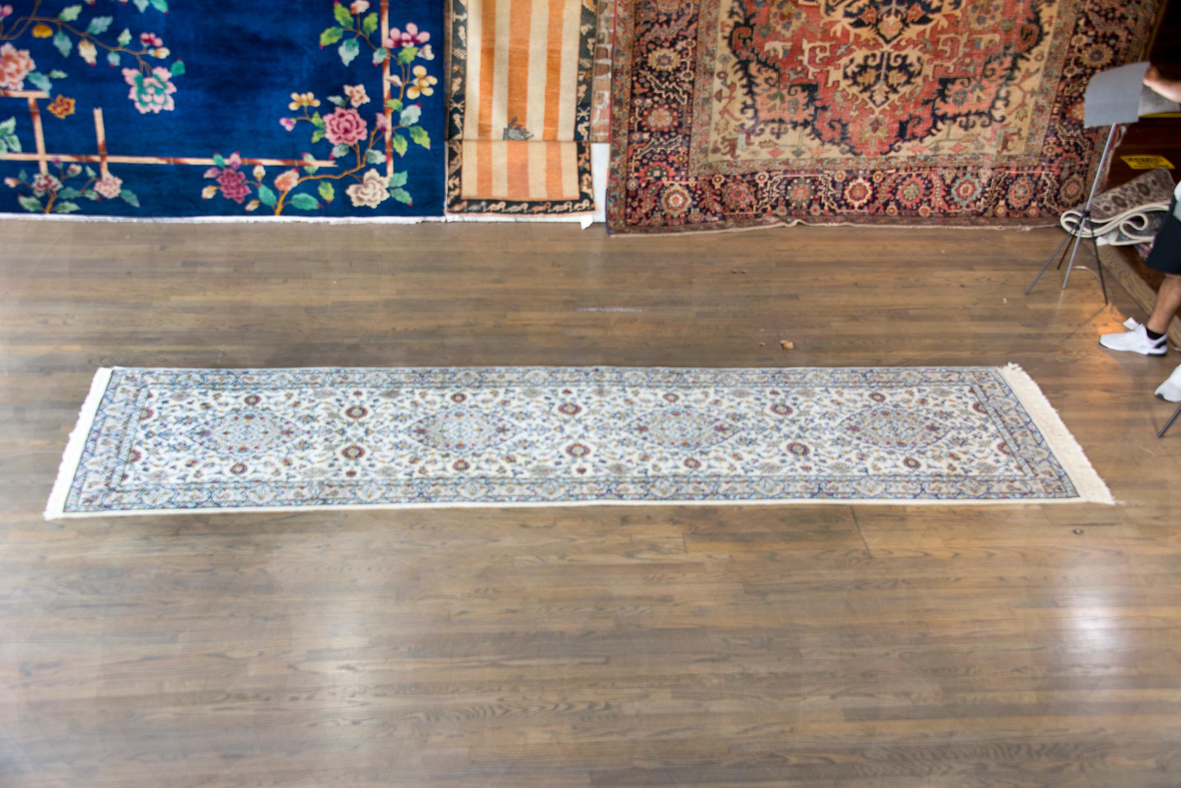 Mid-20th Century Persian Kashan Runner For Sale 9