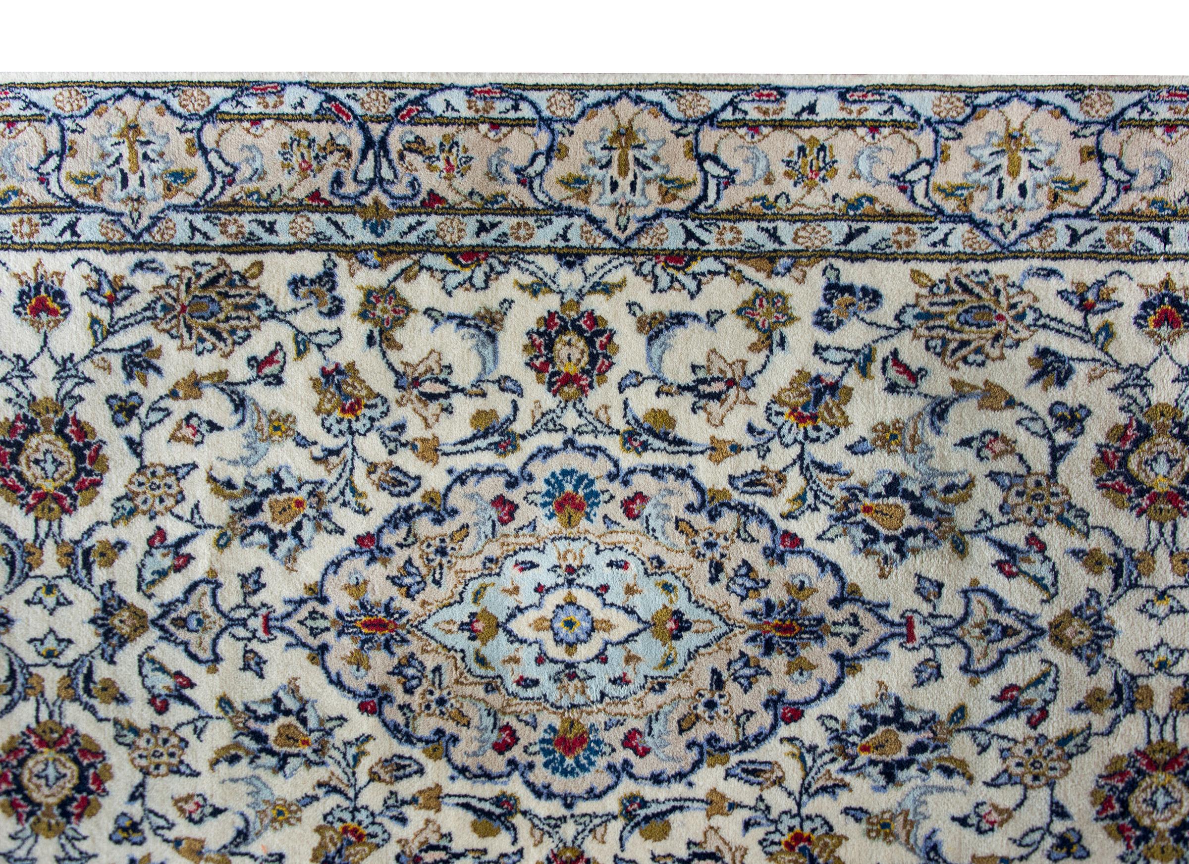 Mid-20th Century Persian Kashan Runner For Sale 2