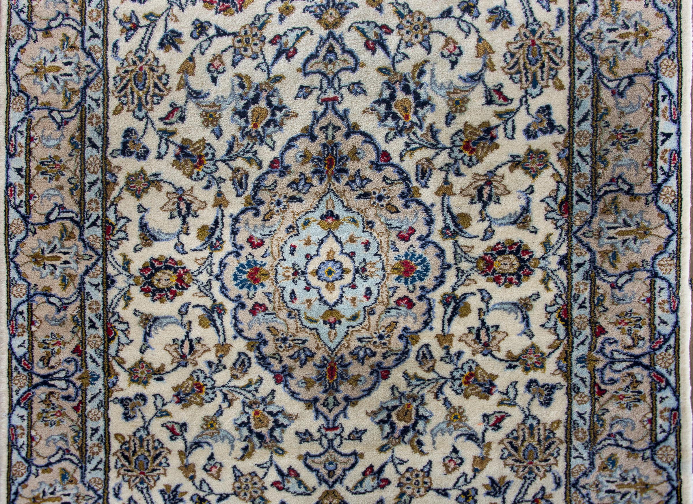 Mid-20th Century Persian Kashan Runner For Sale 4