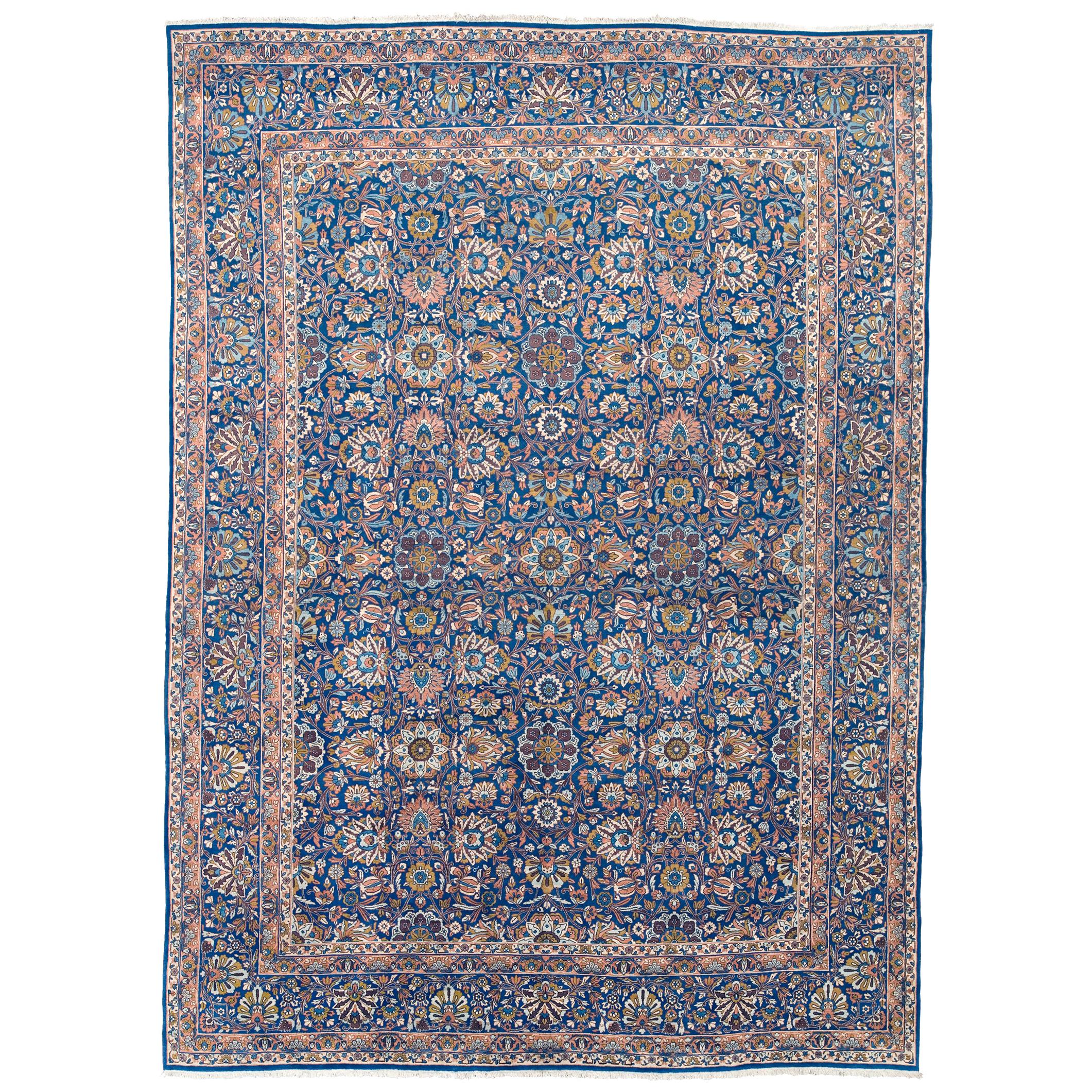 Mid 20th Century Persian Laver Kerman Rug For Sale