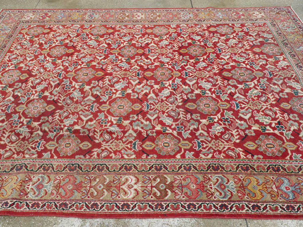 Mid-20th Century Persian Mahal Accent Carpet im Zustand „Hervorragend“ im Angebot in New York, NY