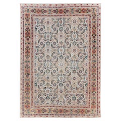Mid-20th Century Persian Mahal Accent Carpet