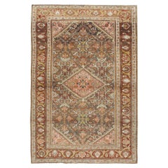 Mid-20th Century Persian Mahal Accent Rug