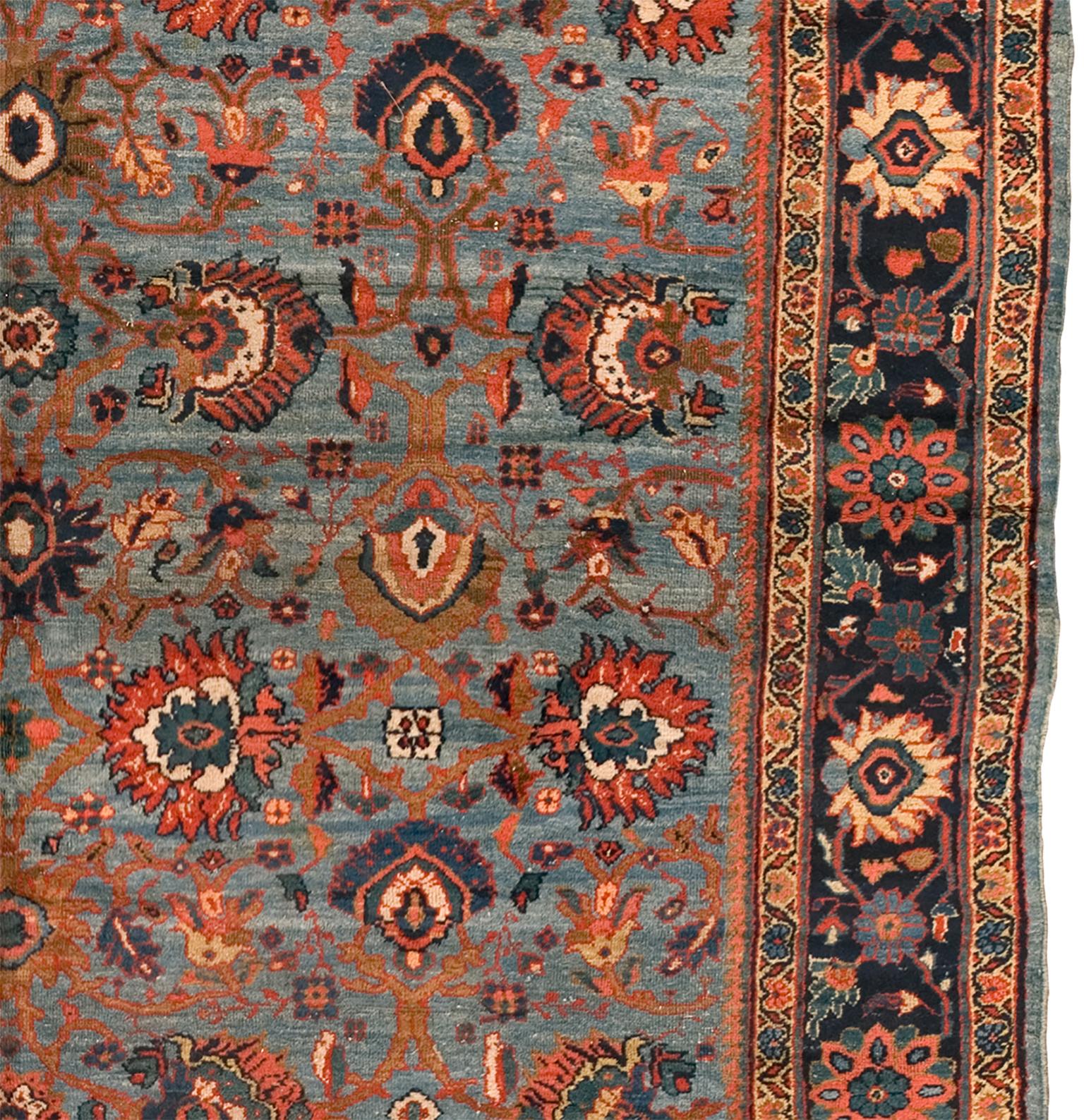 Wool Mid-20th Century Persian Mahal Rug For Sale