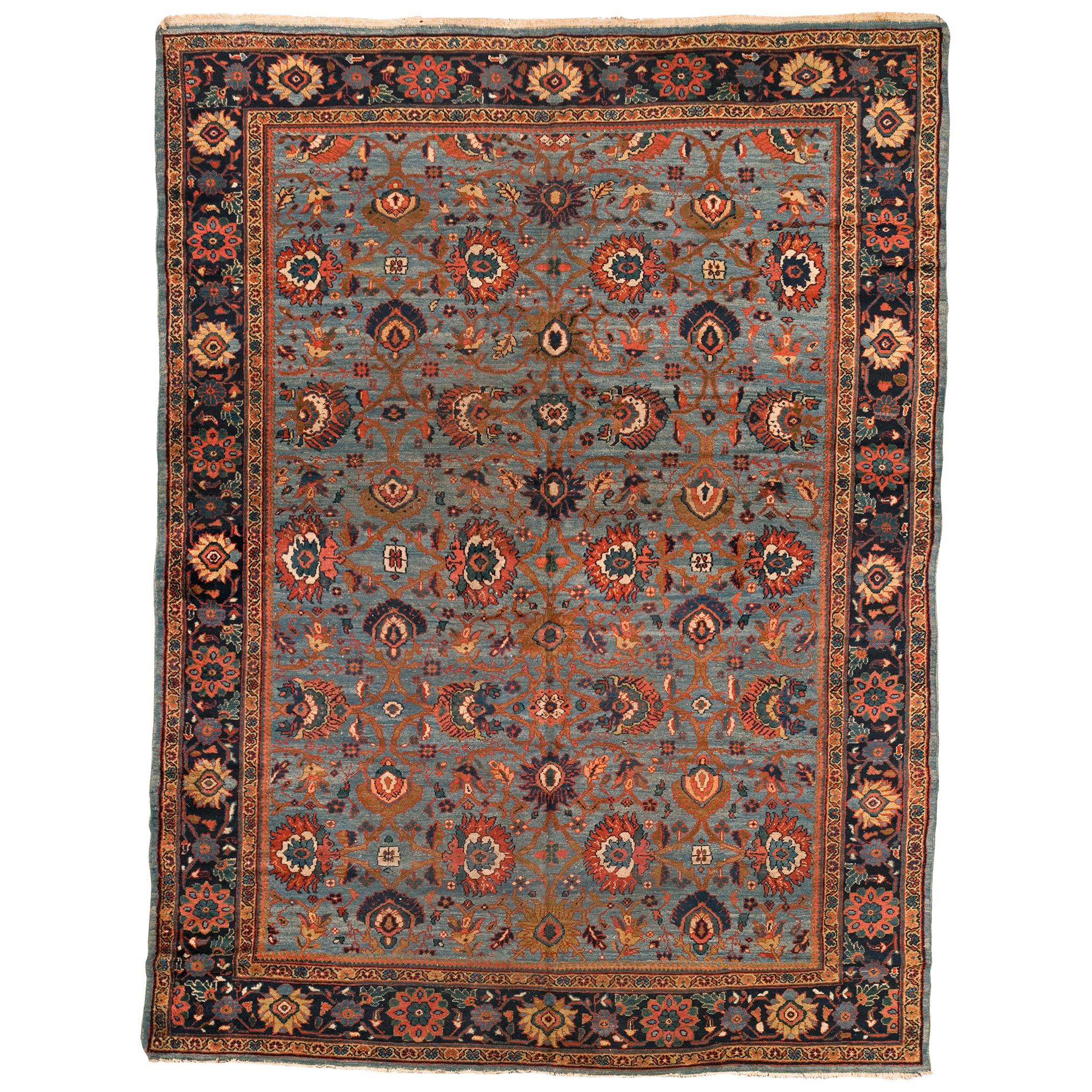 Mid-20th Century Persian Mahal Rug For Sale