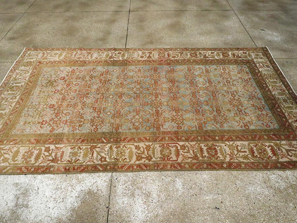 Noué à la main Tapis d'appoint persan Malayer du milieu du 20e siècle en vente