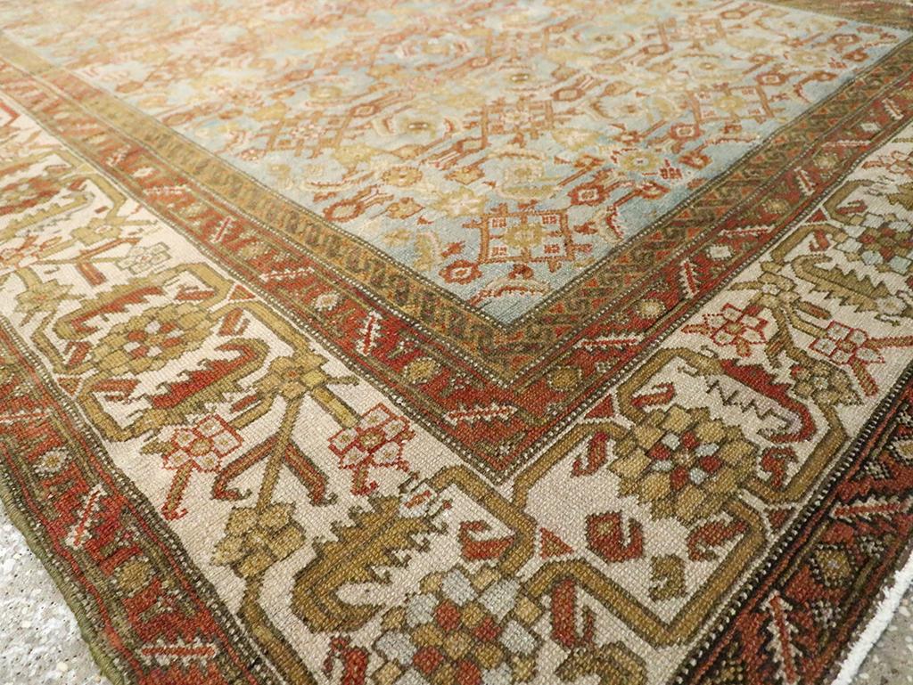 20ième siècle Tapis d'appoint persan Malayer du milieu du 20e siècle en vente