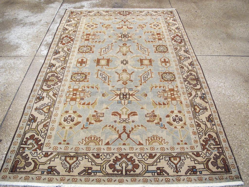 Tapis d'accent vintage persan Malayer fabriqué à la main au milieu du 20e siècle.

Mesures : 4' 6