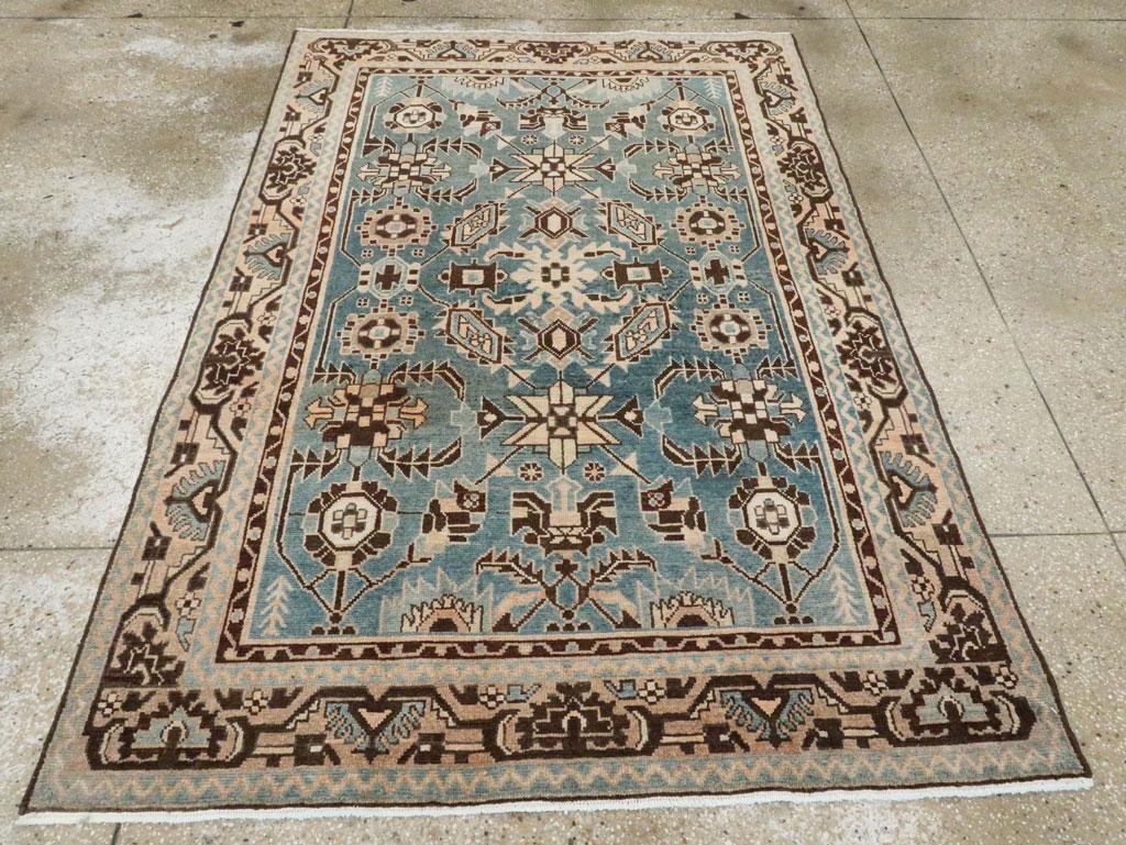 A vintage Persian Malayer accent rug handmade during the Mid-20th century.

Measures: 4' 5