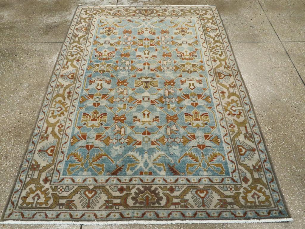 A vintage Persian Malayer accent rug handmade during the Mid-20th century.

Measures: 4' 7