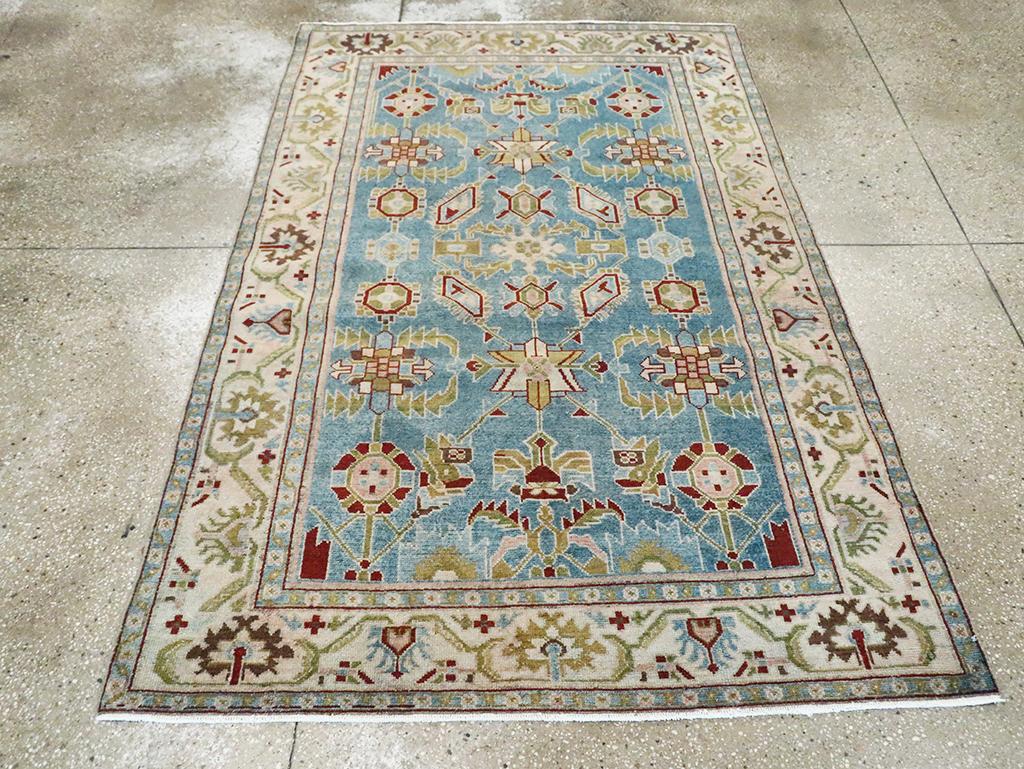 A vintage Persian Malayer accent rug handmade during the Mid-20th century.

Measures: 4' 7