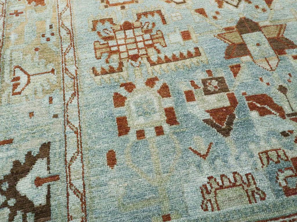 Mitte des 20. Jahrhunderts Persisch Malayer Akzentteppich (Handgeknüpft) im Angebot