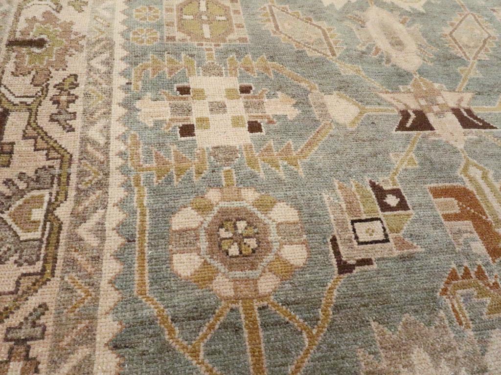 Mid-20th Century Persian Malayer Accent Rug (Persisch) im Angebot