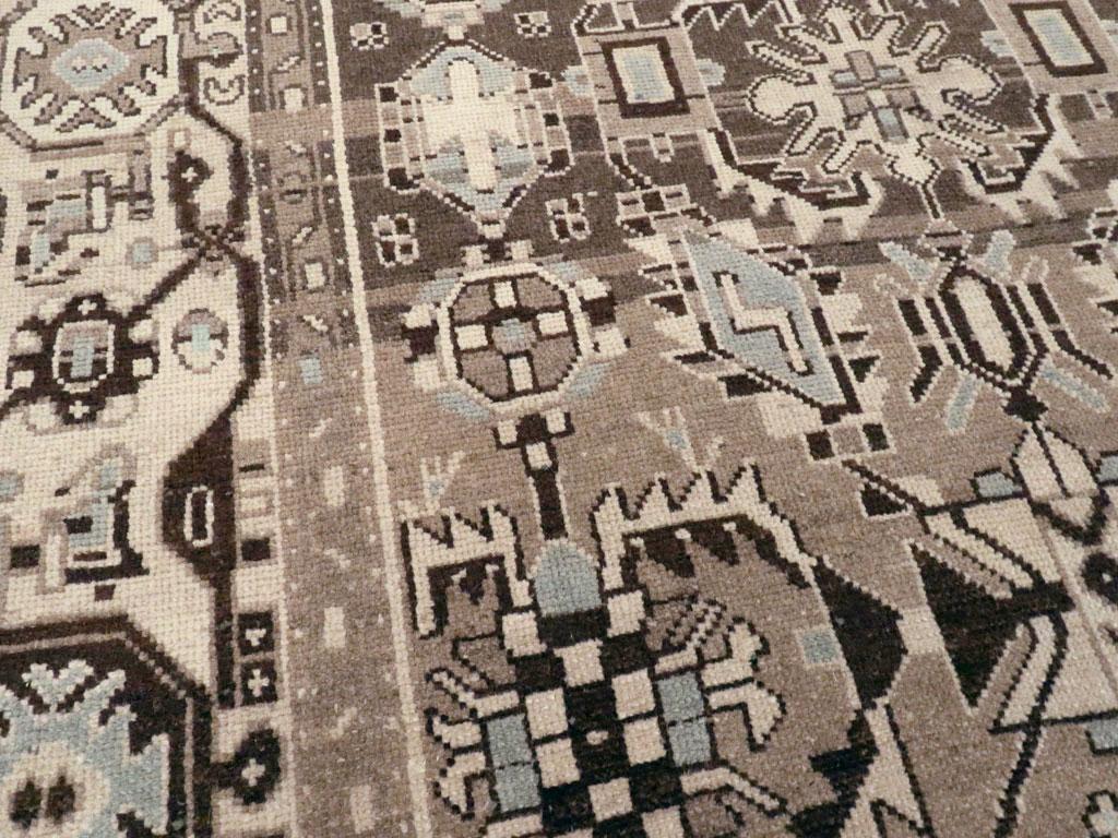 Mid-20th Century Persian Malayer Accent Rug (Persisch) im Angebot