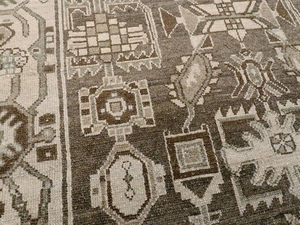Mid-20th Century Persian Malayer Accent Rug (Persisch) im Angebot
