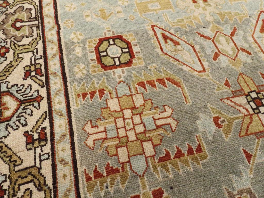 Mid-20th Century Persian Malayer Accent Rug (Persisch) im Angebot