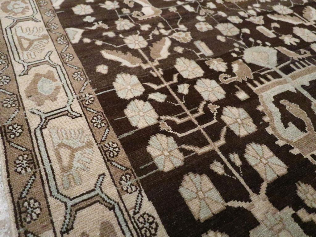Persiano Tappeto d'accento persiano Malayer della metà del XX secolo in vendita