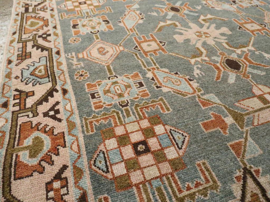 Mitte des 20. Jahrhunderts Persisch Malayer Akzentteppich (Handgeknüpft) im Angebot