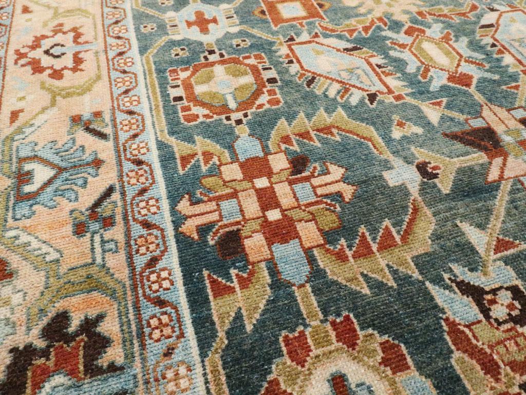 Mitte des 20. Jahrhunderts Persisch Malayer Akzentteppich (Handgeknüpft) im Angebot