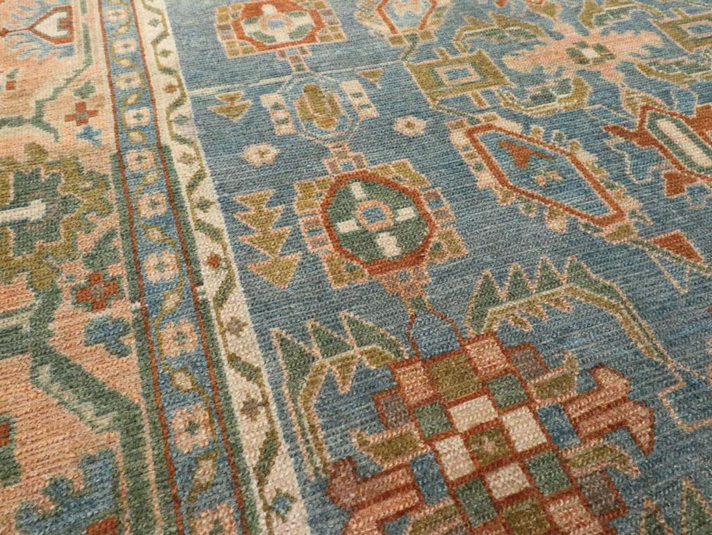 Mid-20th Century Persian Malayer Accent Rug (Persisch) im Angebot