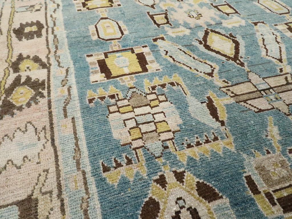 Mid-20th Century Persian Malayer Accent Rug (Persisch) im Angebot