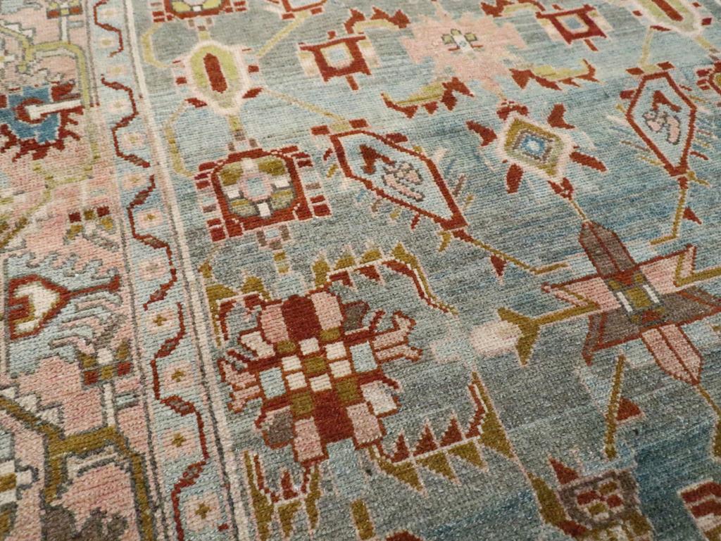 Mid-20th Century Persian Malayer Accent Rug (Persisch) im Angebot