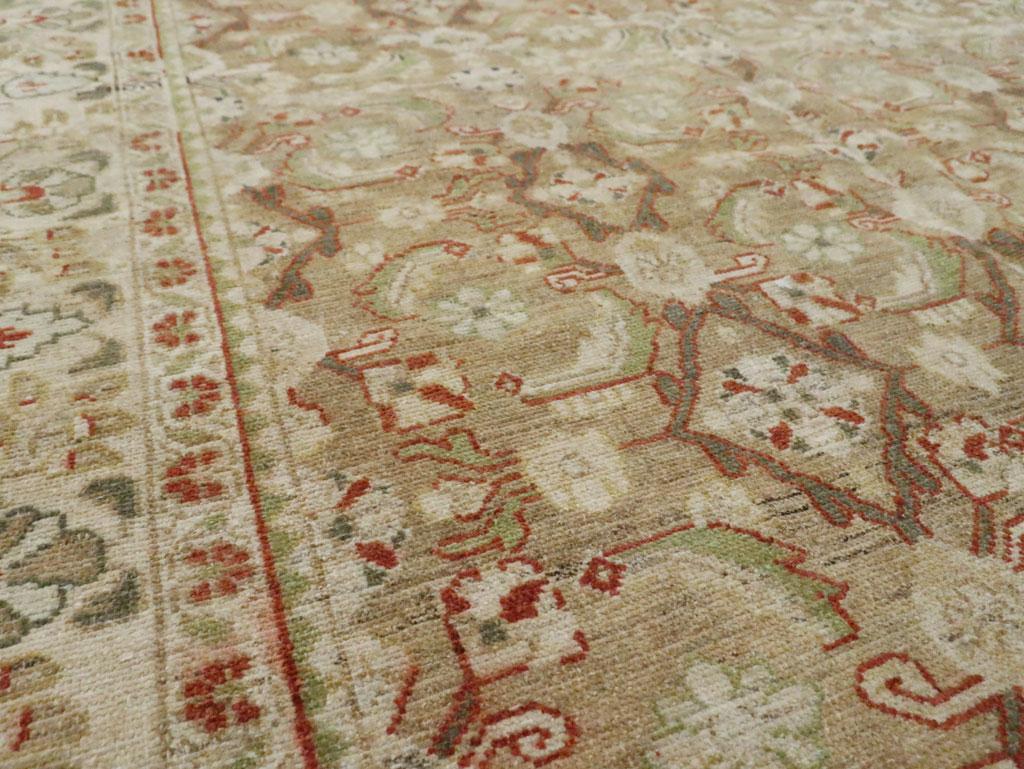 Mid-20th Century Persian Malayer Accent Rug (Persisch) im Angebot