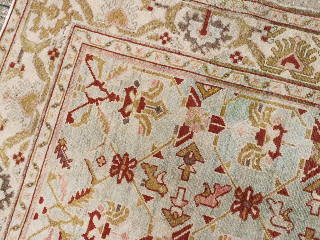 Noué à la main Mid-20th Century Persian Malayer Accent Rug en vente