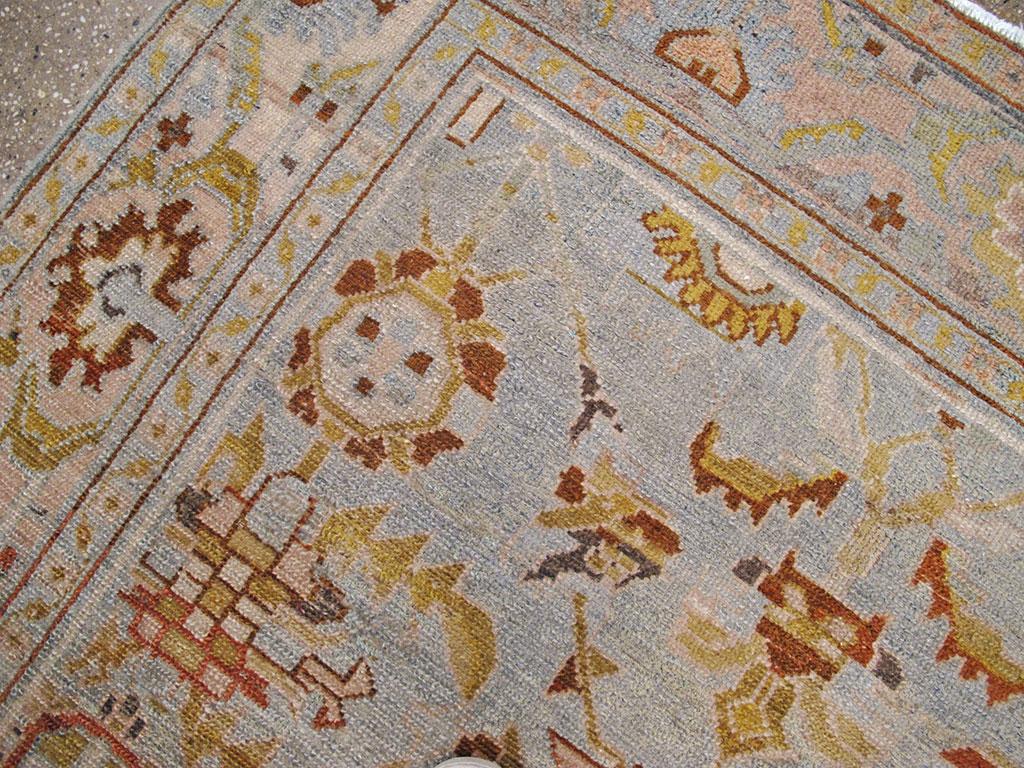 Mid-20th Century Persian Malayer Accent Rug (Handgeknüpft) im Angebot