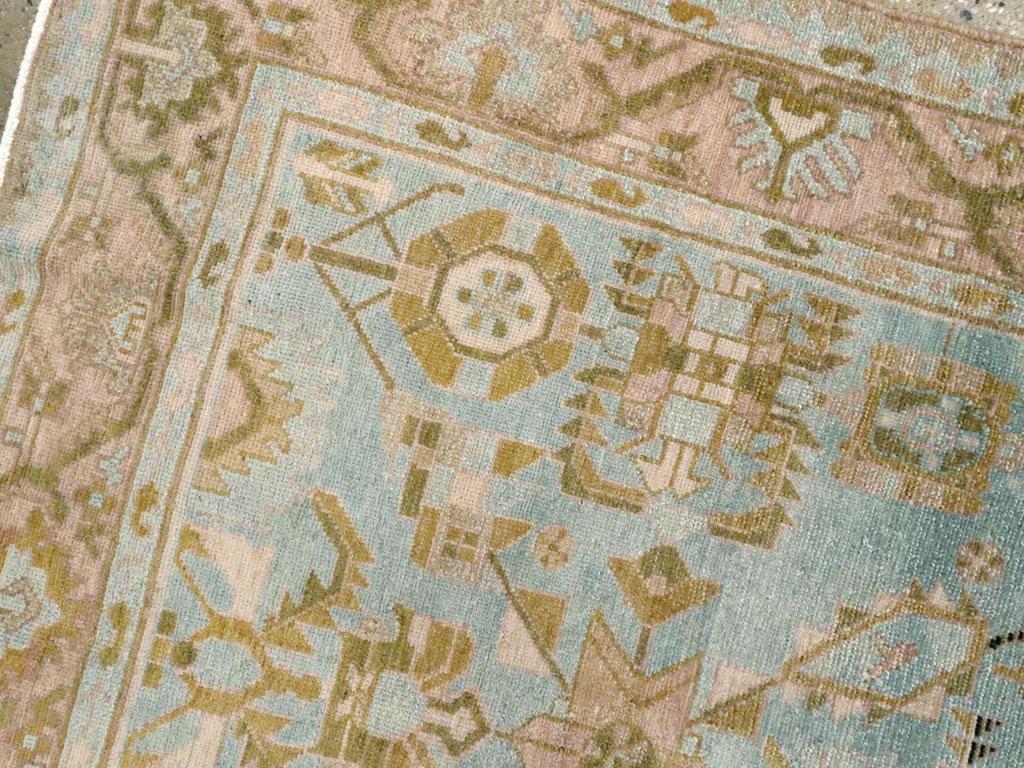 Alfombra de acento persa Malayer de mediados del siglo XX Anudado a mano en venta
