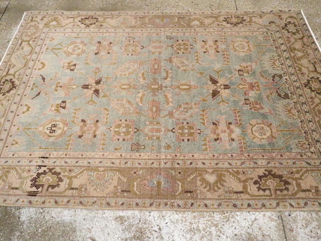 Alfombra de acento persa Malayer de mediados del siglo XX Anudado a mano en venta